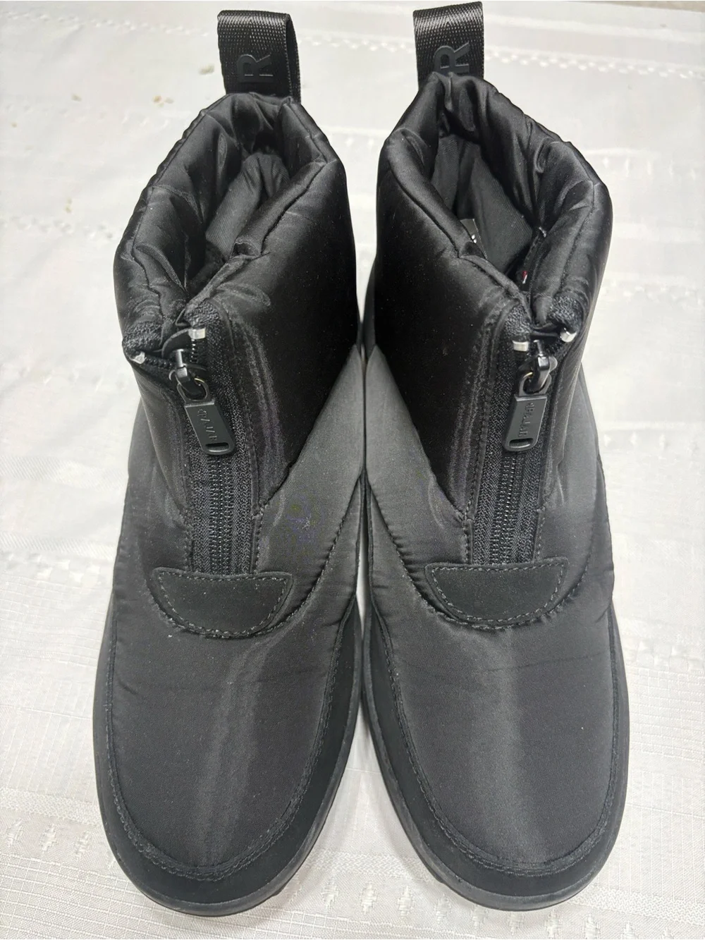 Pajar Gala Front Zip Platform Ankle Snow Booties Black Waterproof Women's-Size 9